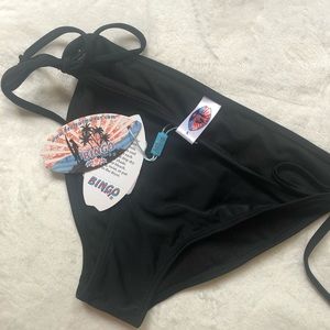 Bingo Surf Tie Side Bottom Swim Black